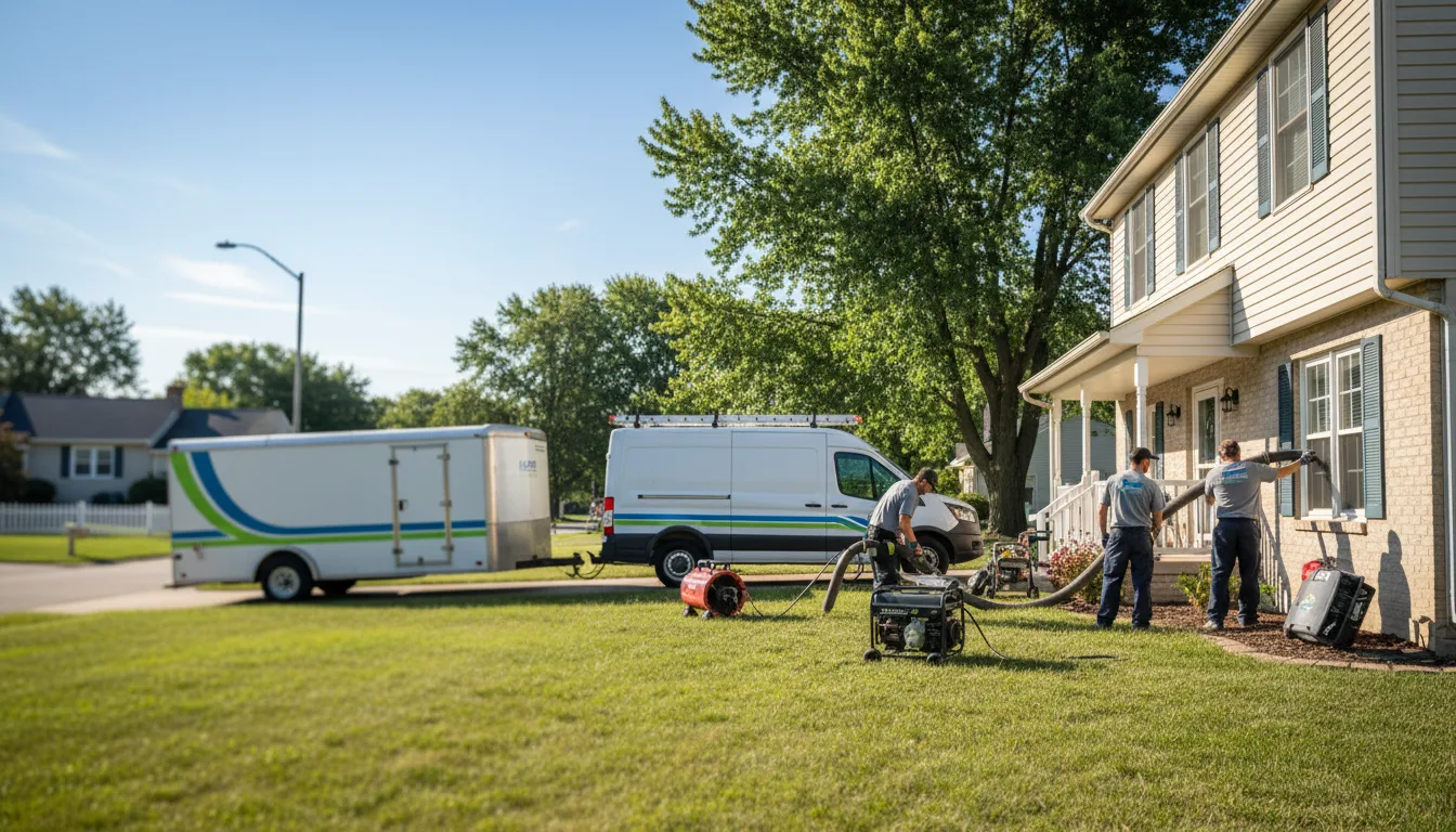 Flooded Basement Restoration And Cleanup With Repair in Lawndale, IL near me